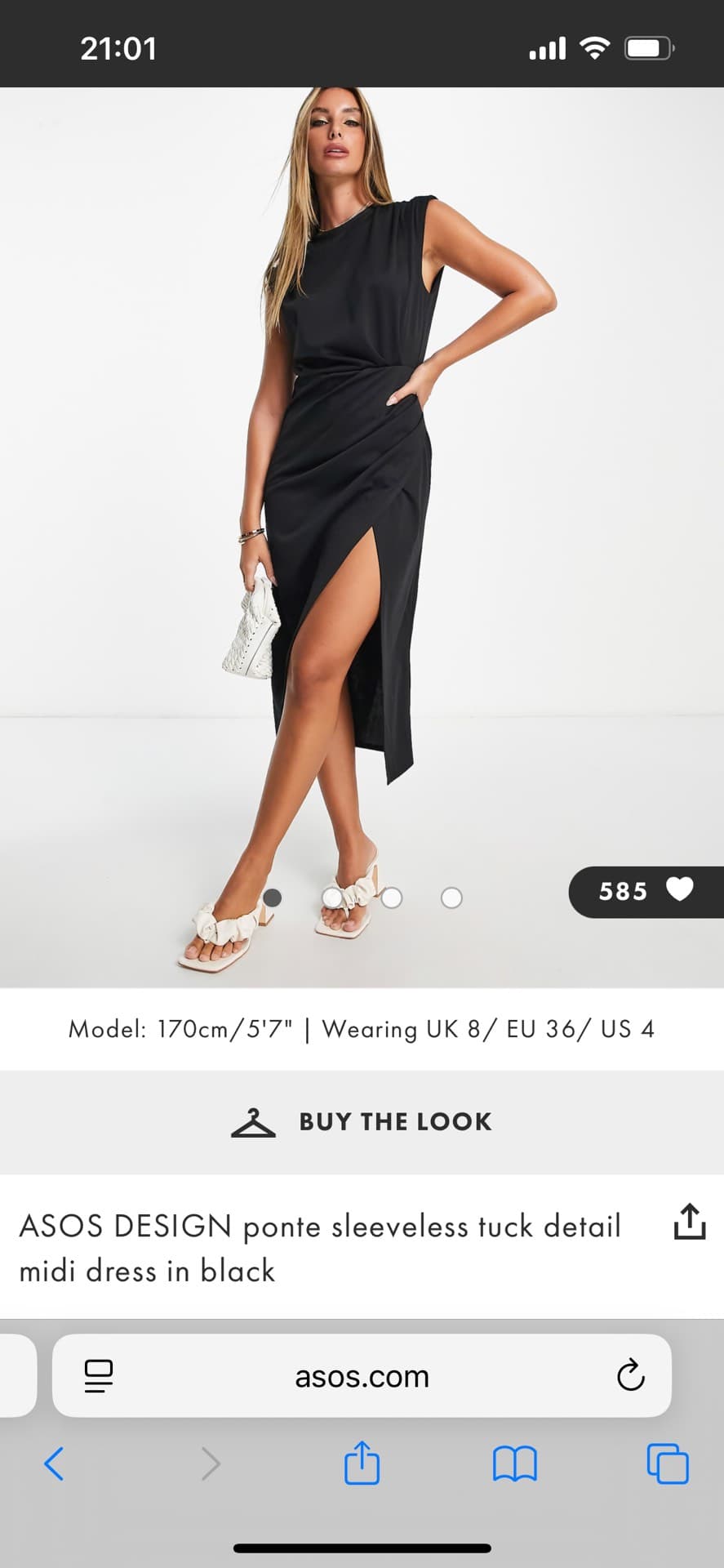 Elegant Black Midi Dress