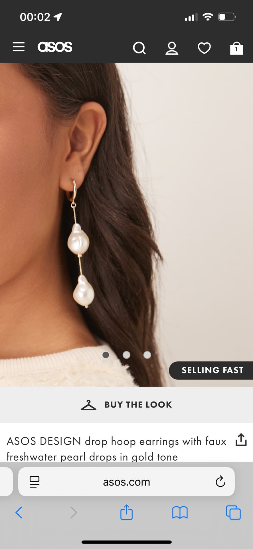 Elegant Pearl Drop Earrings