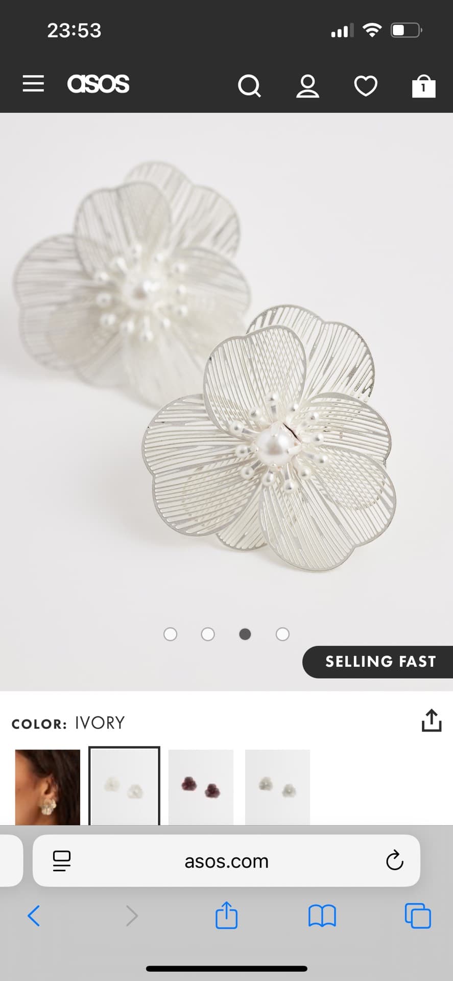 Elegant Floral Earrings