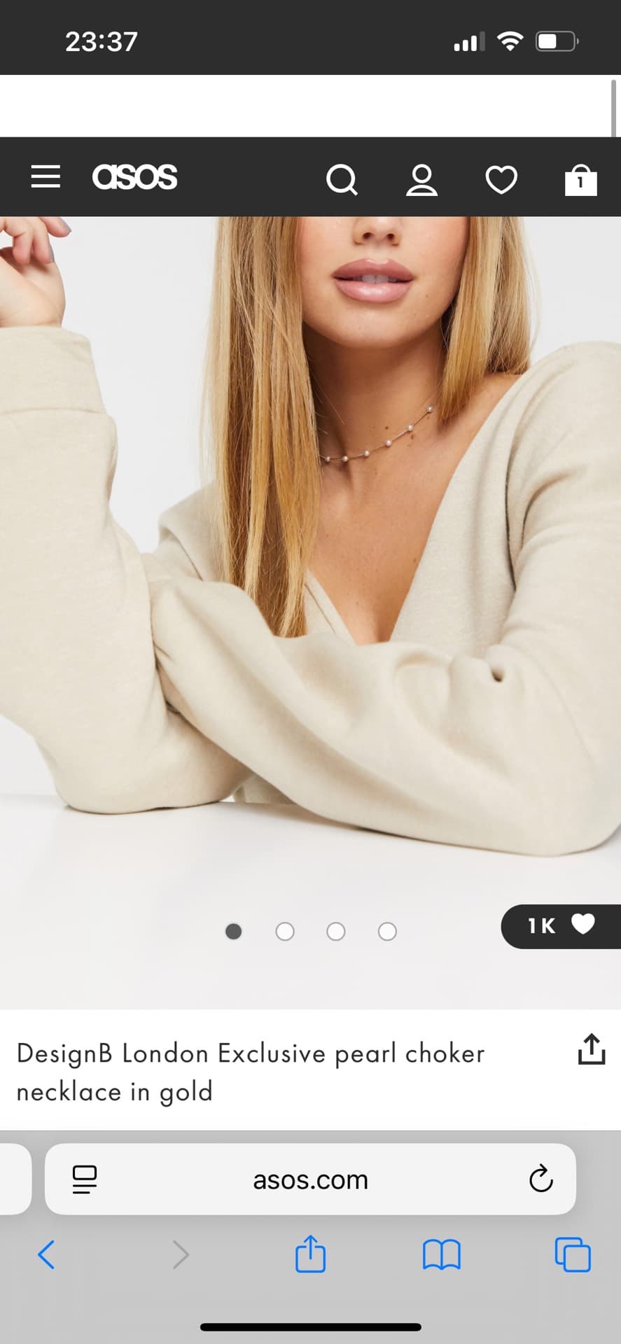 Elegant Pearl Choker Necklace