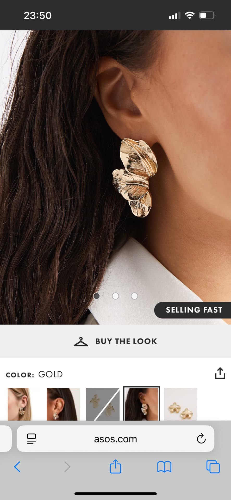 Gold Leaf Earrings