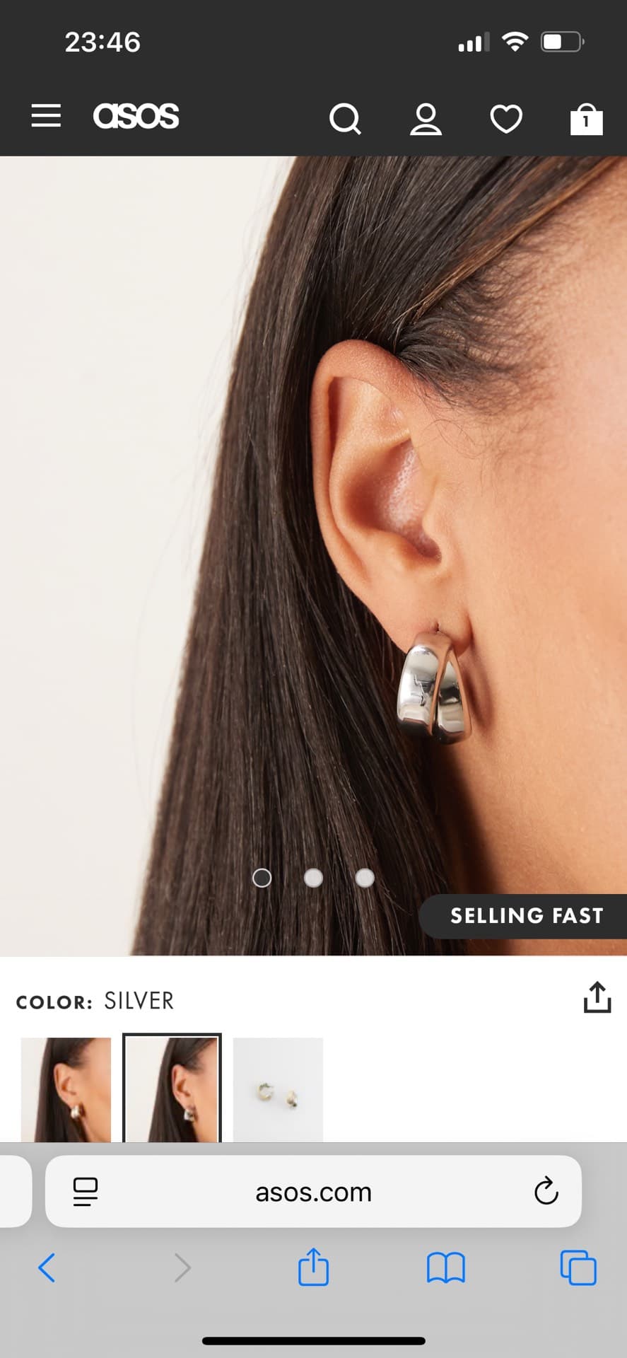 Sleek Silver Hoop Earrings