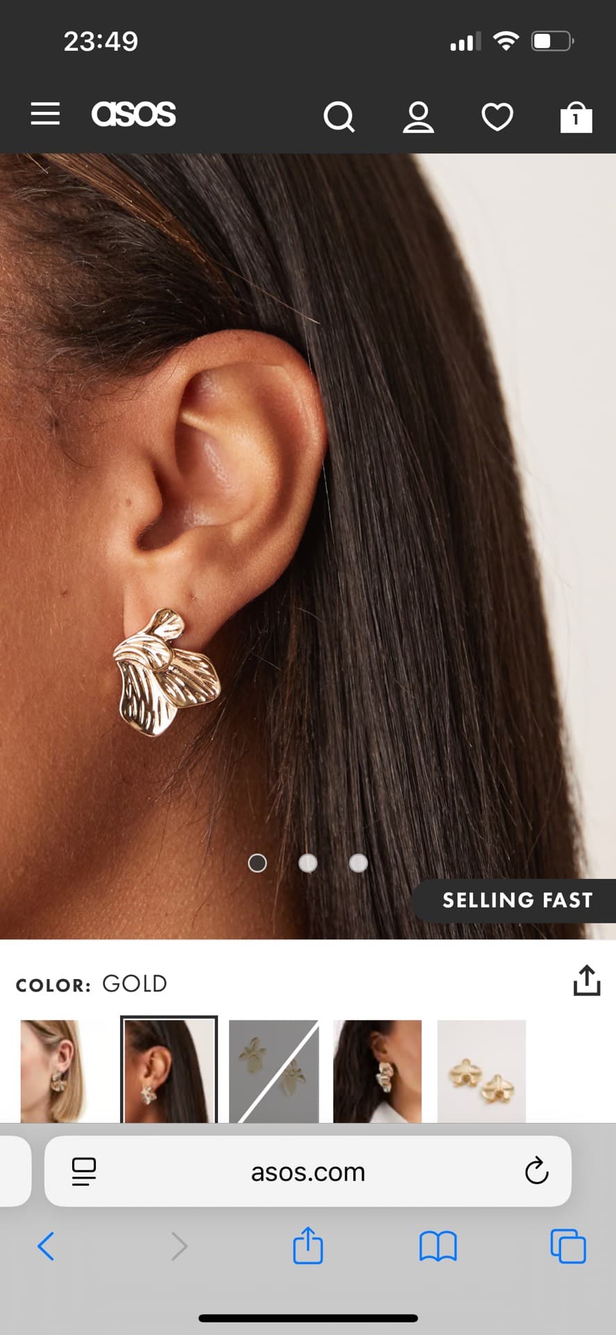 Gold Leaf Earrings