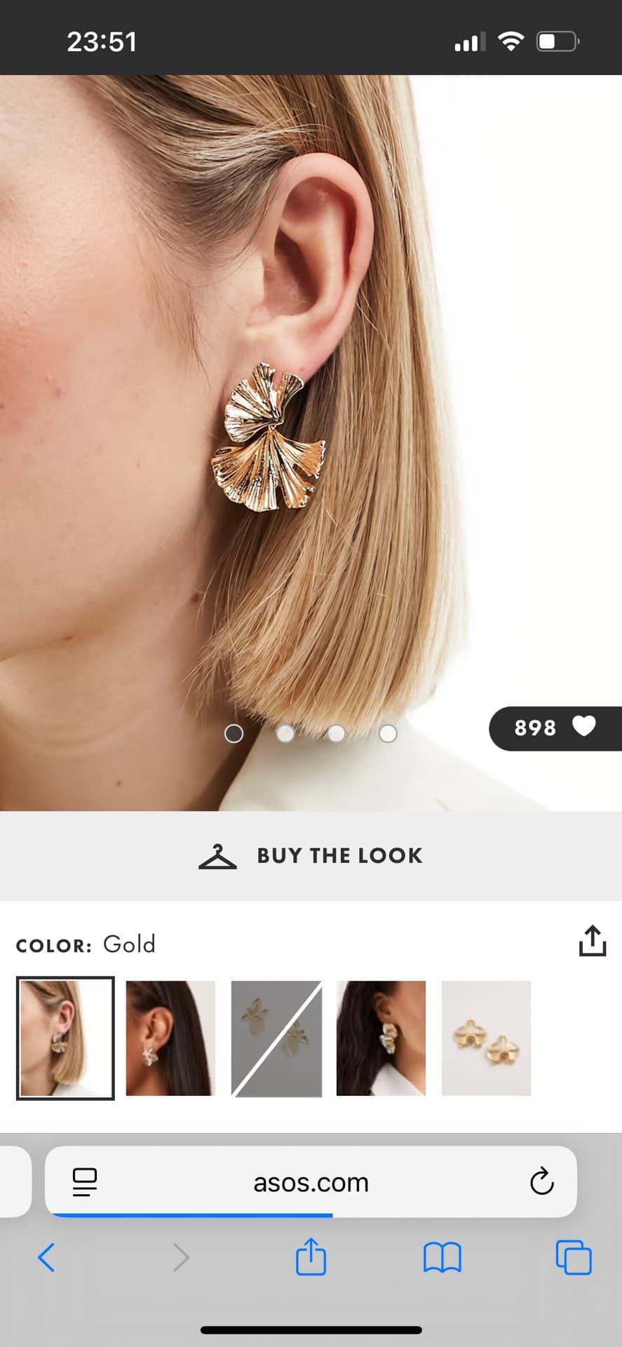 Gold Leaf Earrings