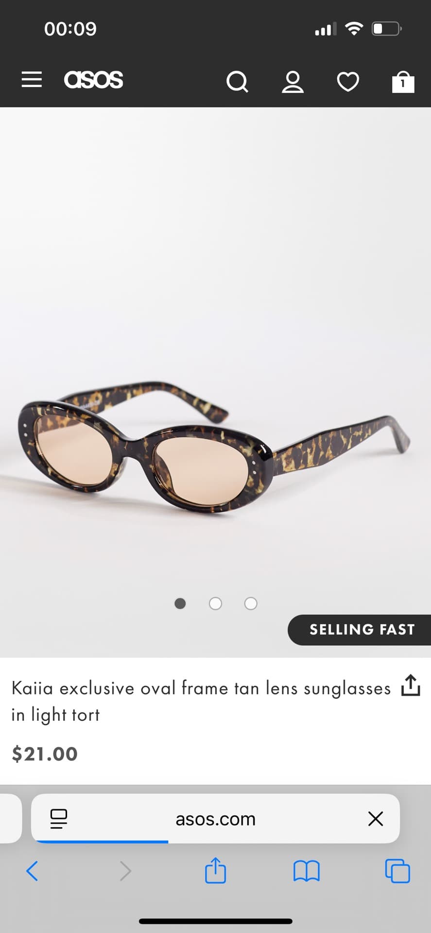 Kaiia Exclusive Oval Sunglasses