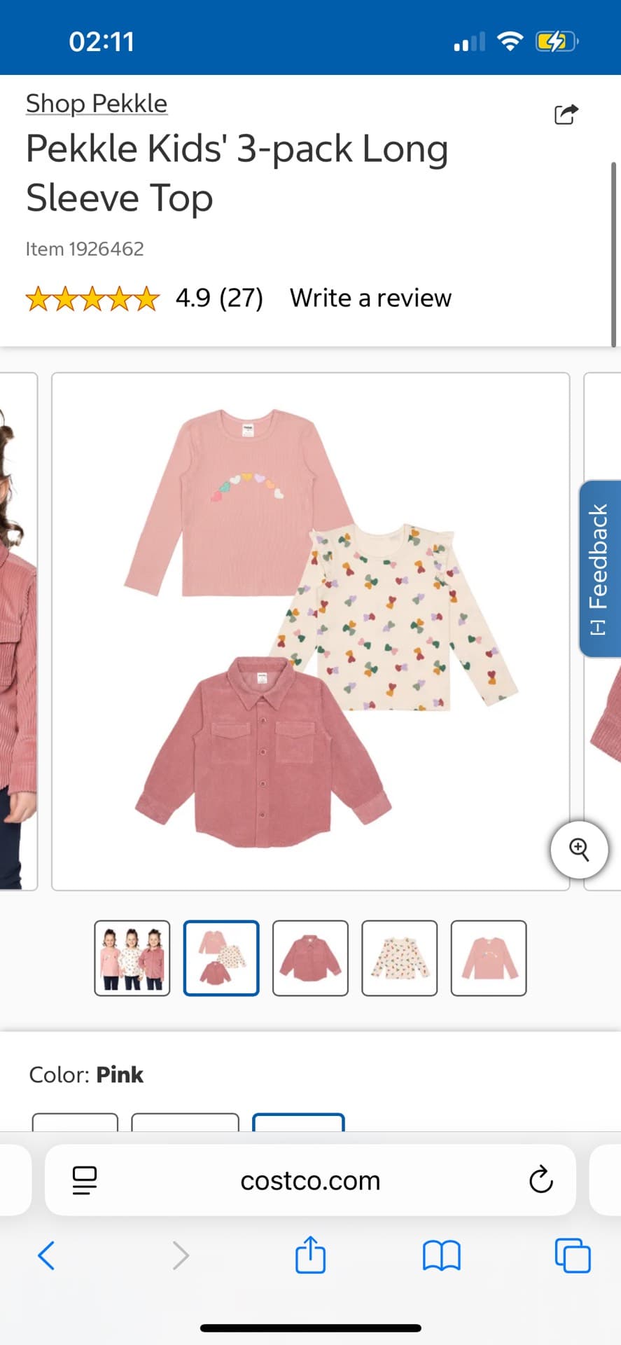 Pekkle Kids' Long Sleeve Tops