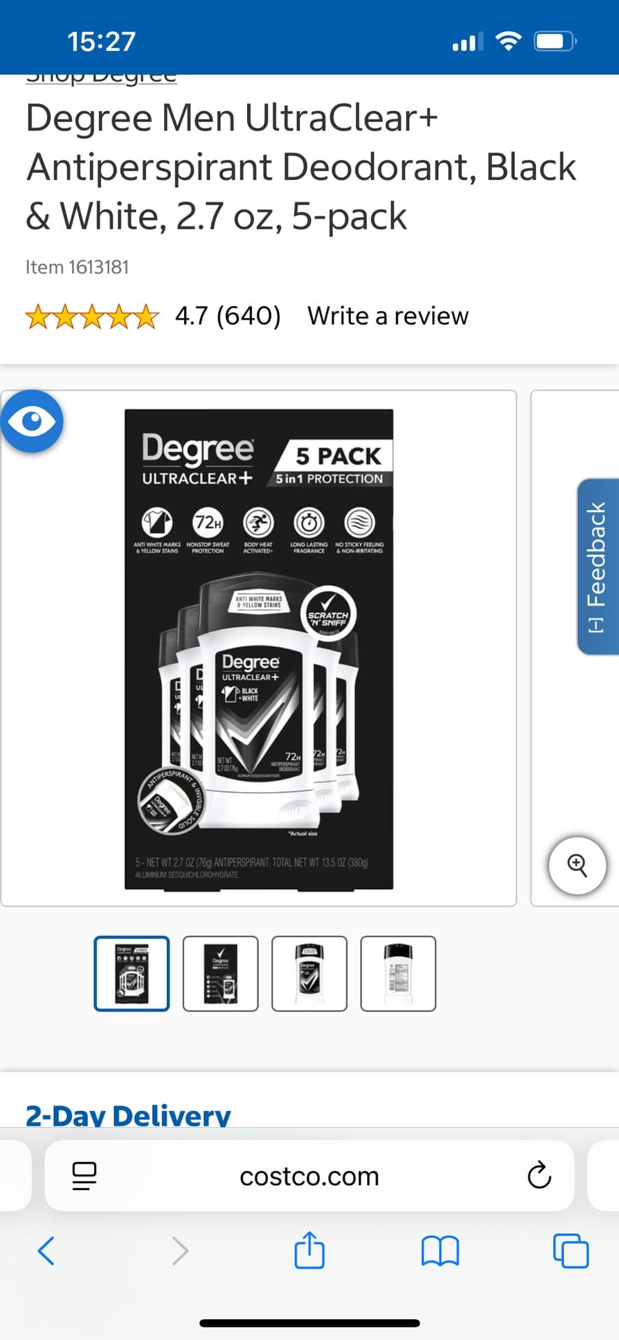 Degree Men UltraClear+ Deodorant