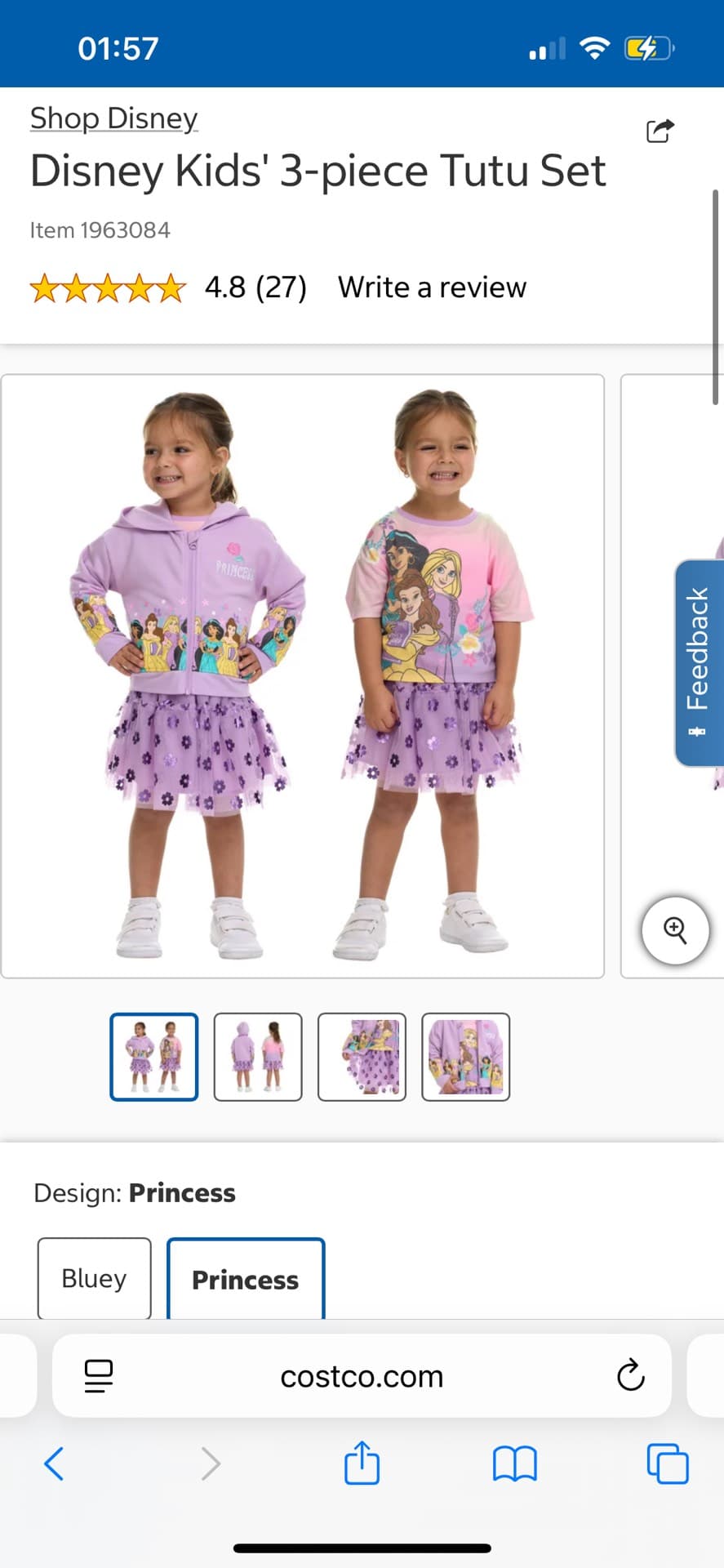 Disney Kids' Tutu Set