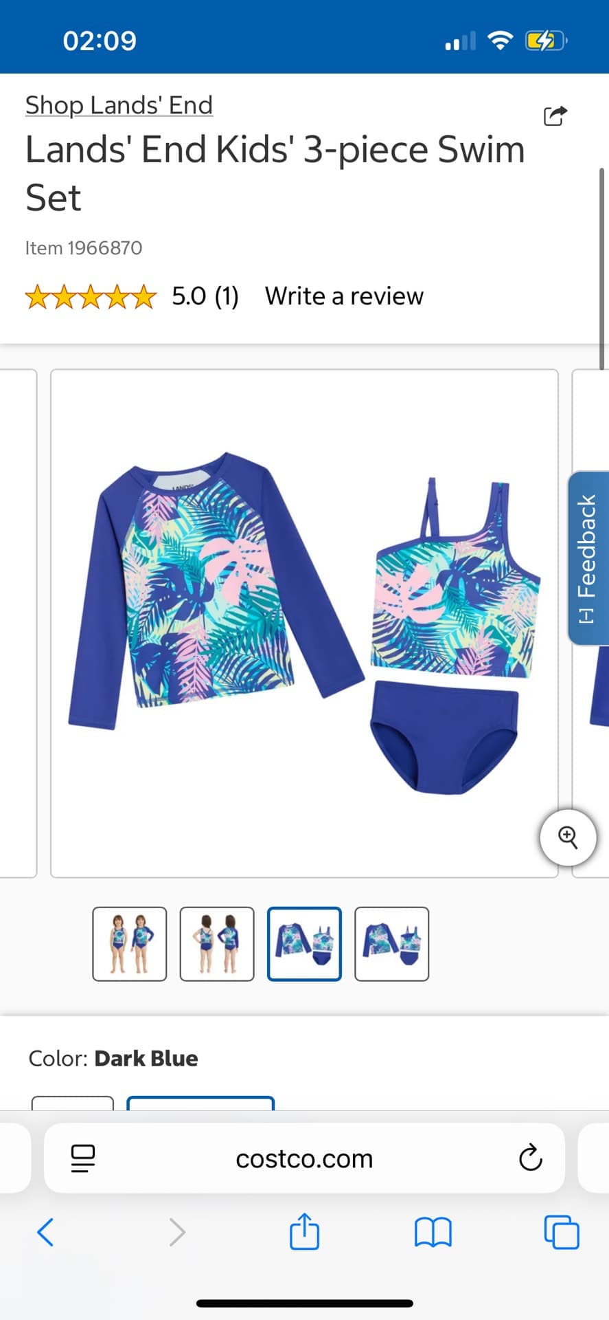 Kids' Tropical Swim Set