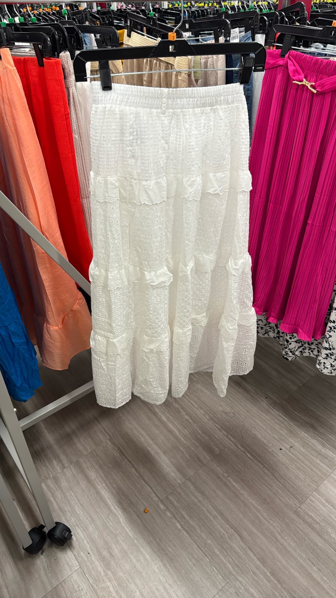 Trendy White Maxi Skirt