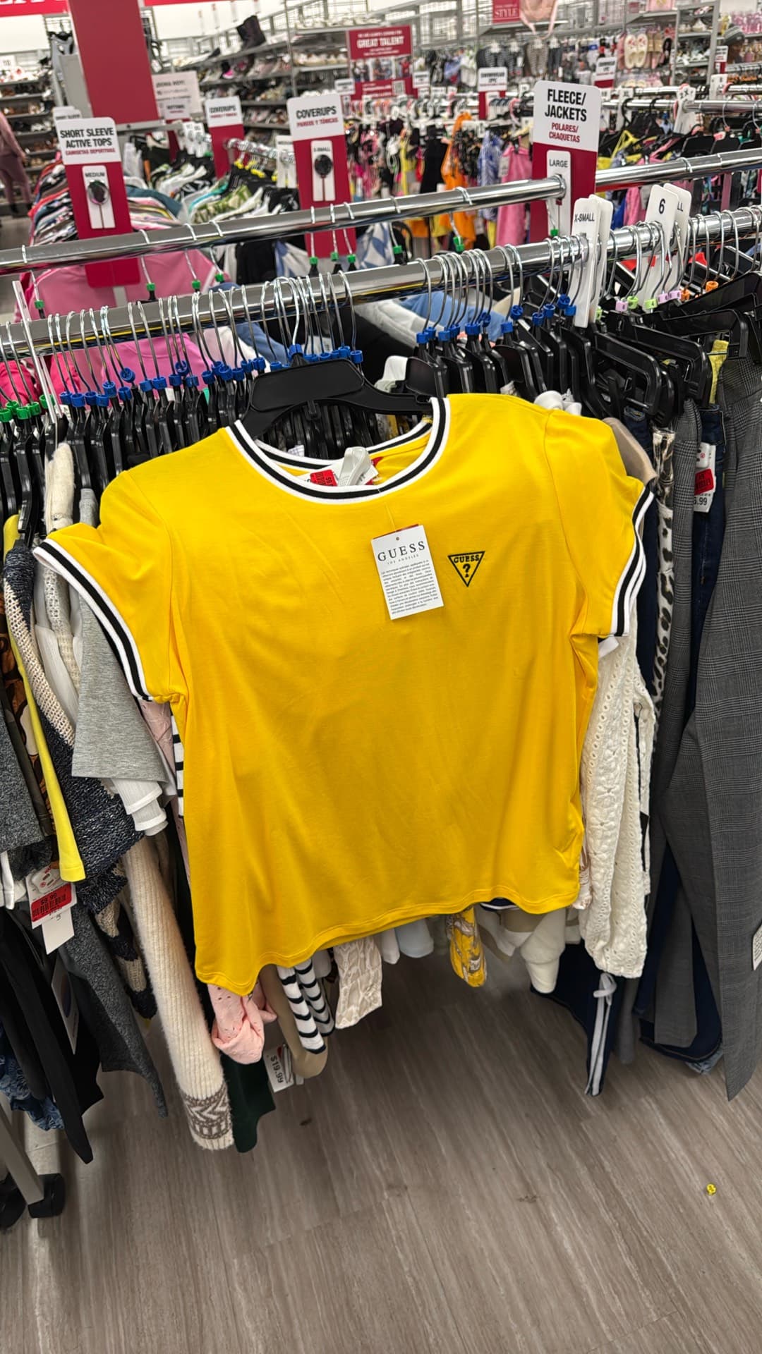 Trendy Yellow Top by Guess