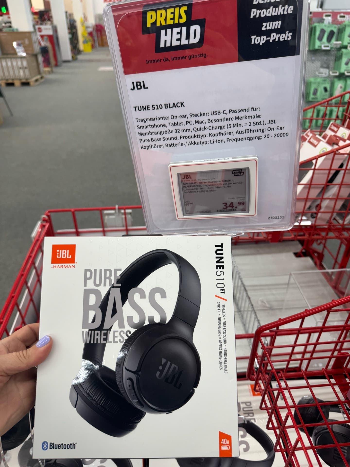 JBL Pure Bass Headphones