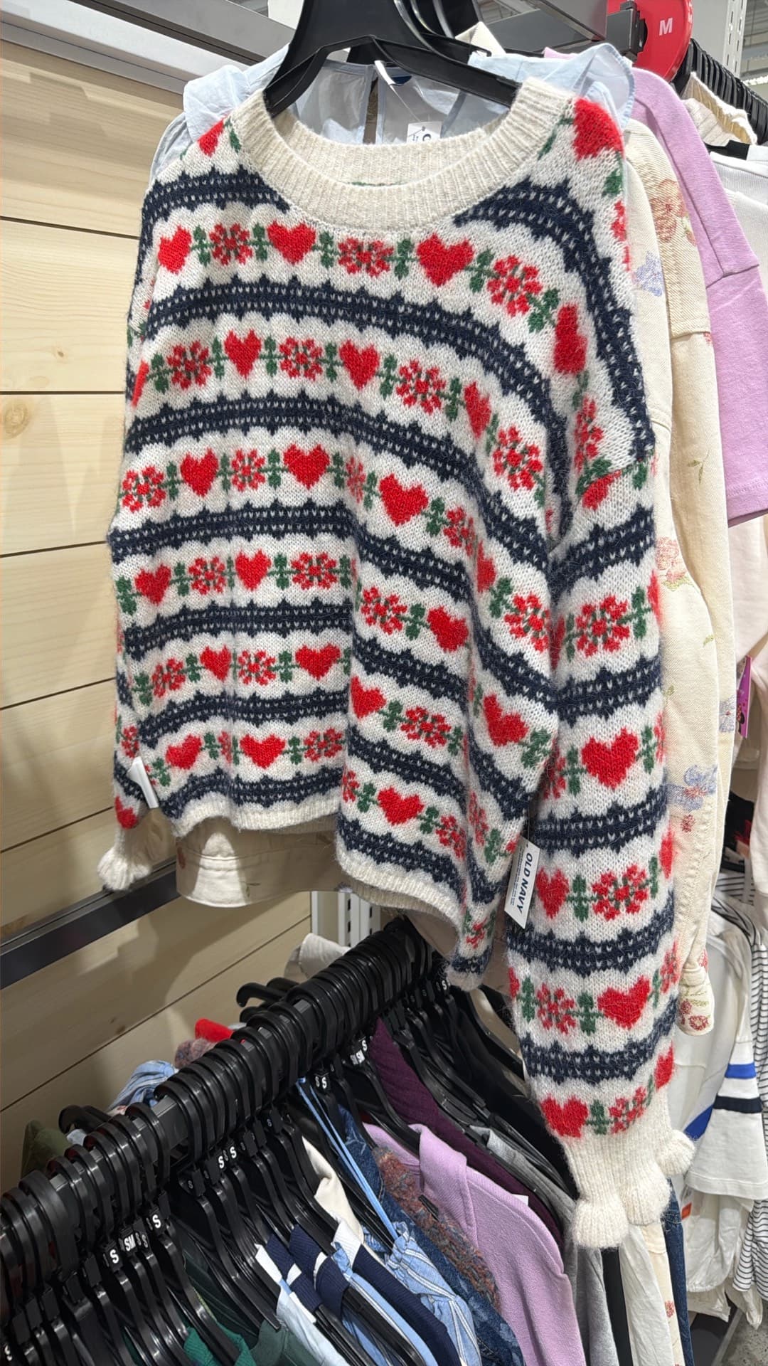 Cozy Heart Pattern Sweater