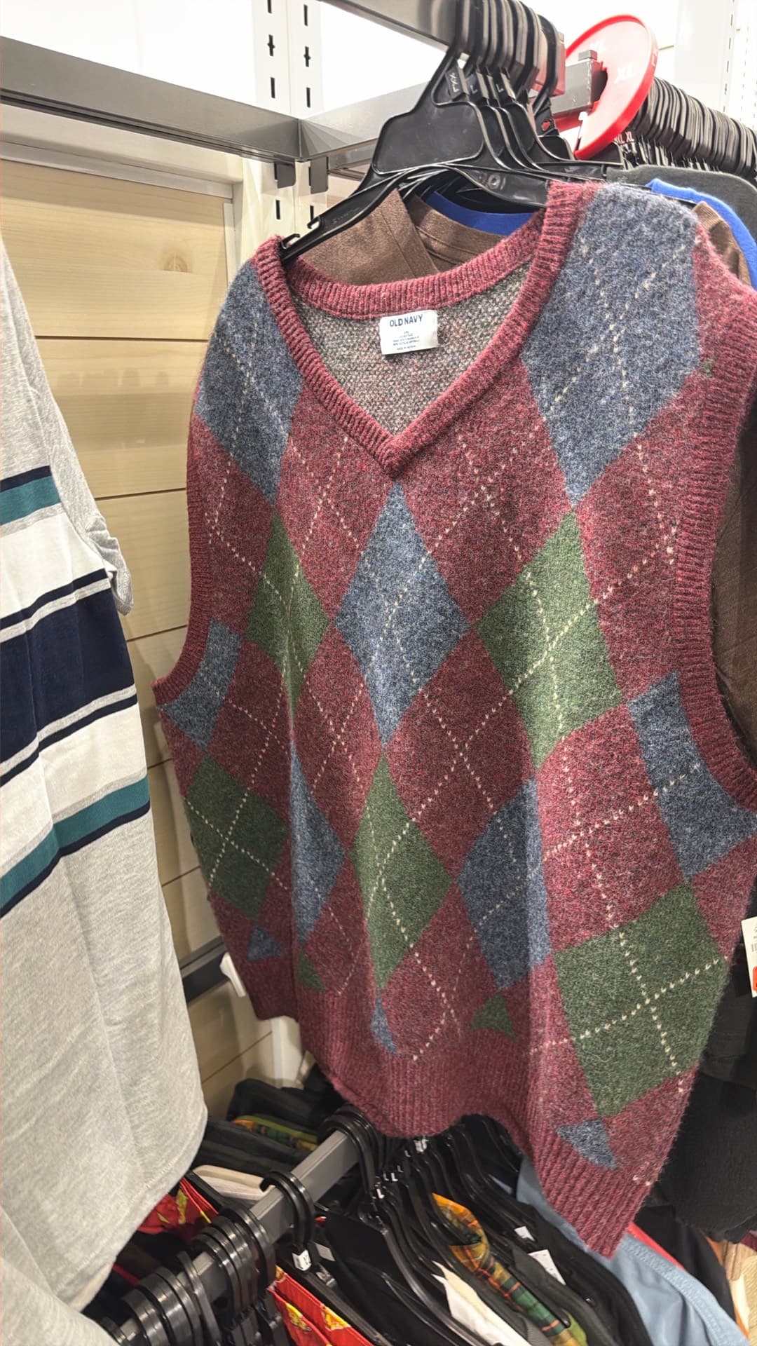 Trendy Argyle Sweater Vest