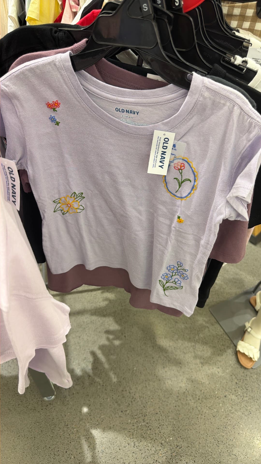Flower Embroidered Tee