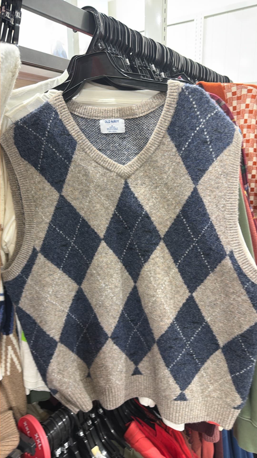 Trendy Argyle Sweater Vest