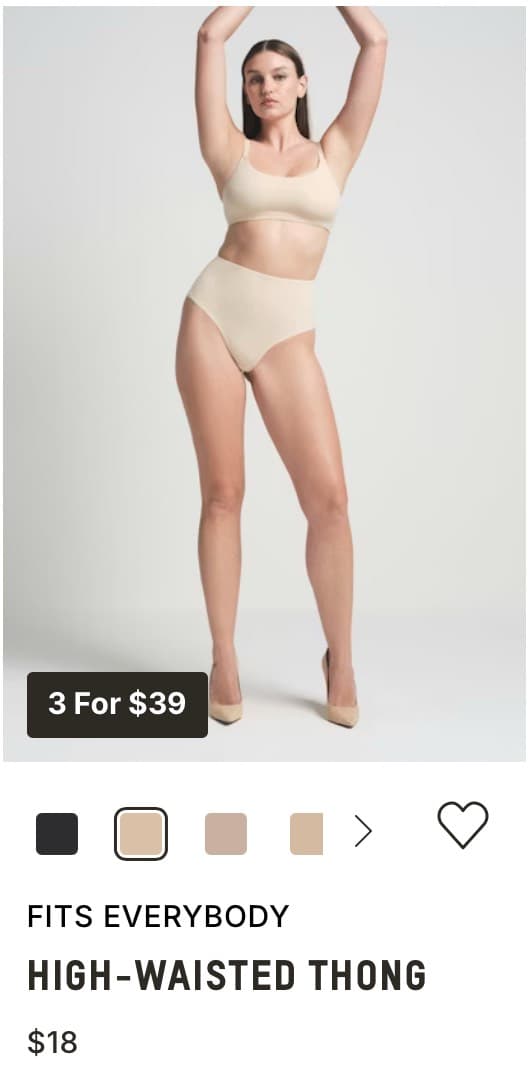 High-Waisted Thong