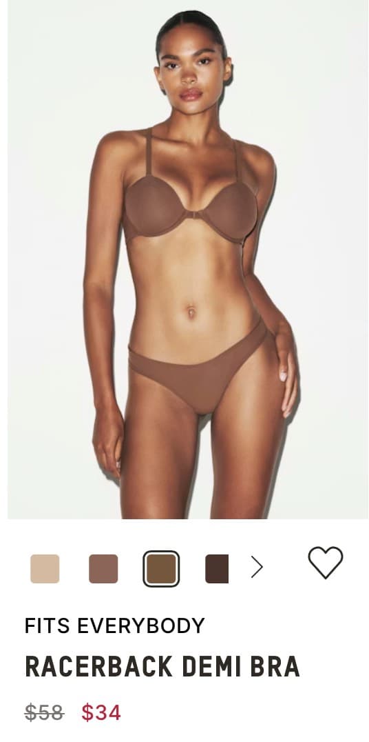 Racerback Demi Bra