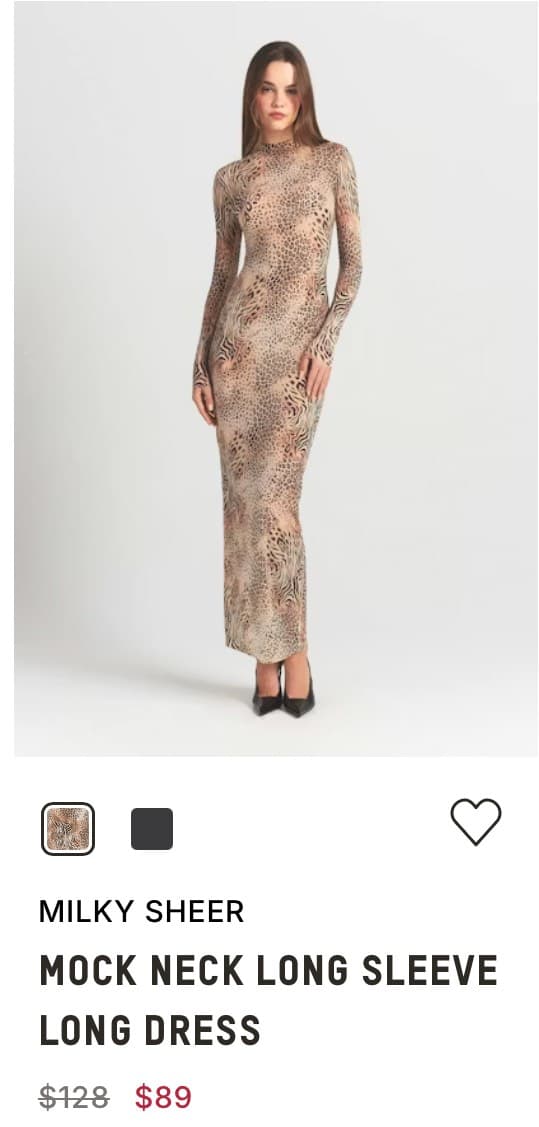 Milky Sheer Long Dress