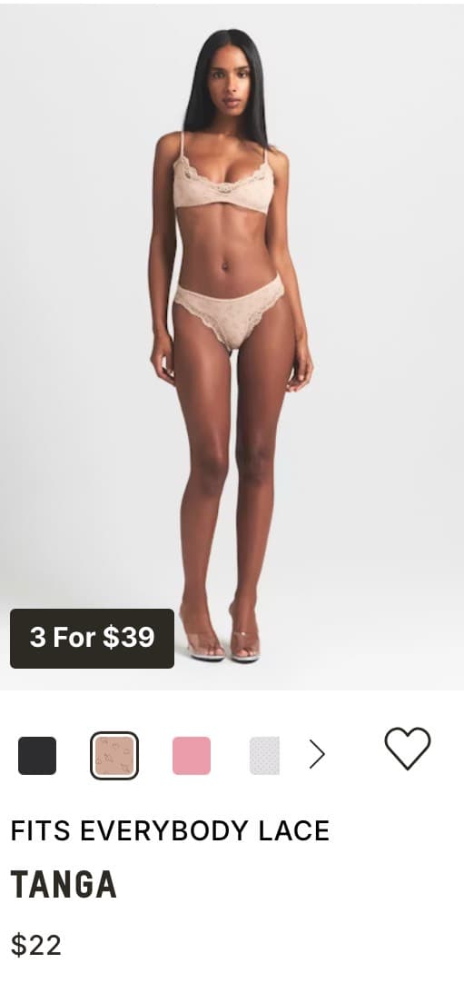 Fits Everybody Lace Tanga
