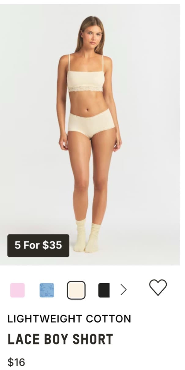 Lace Boy Short