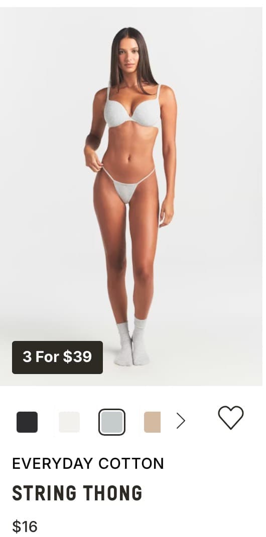 Everyday Cotton String Thong