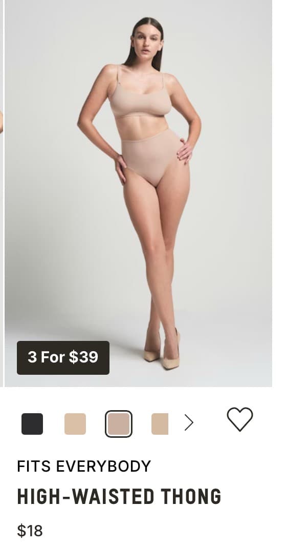 High-Waisted Thong