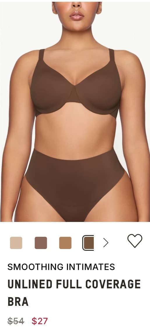 Unlined Full Coverage Bra