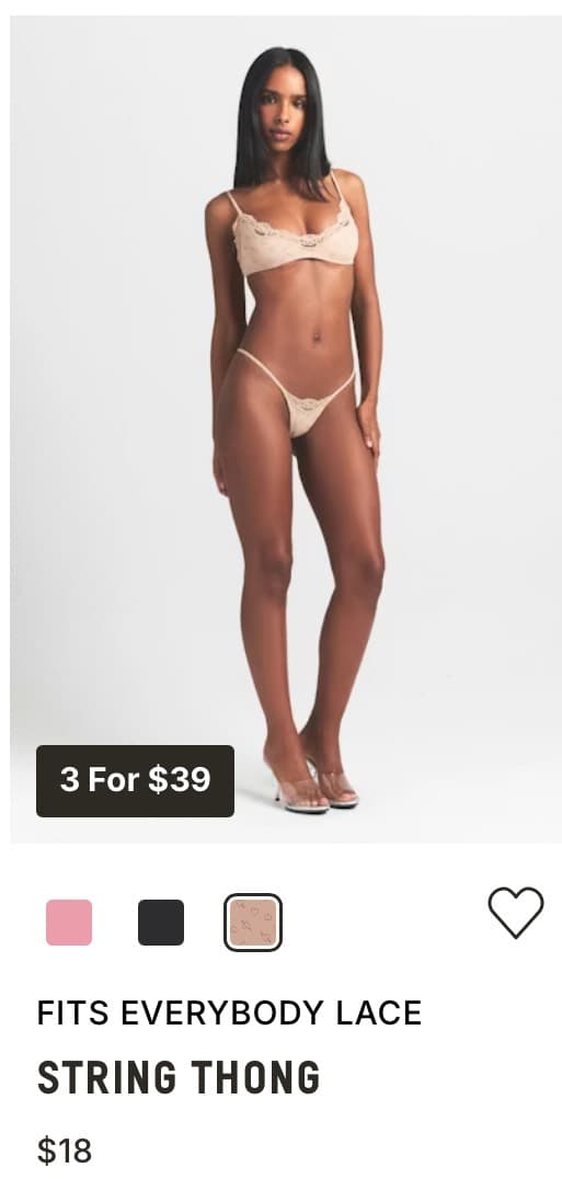 Fits Everybody Lace String Thong