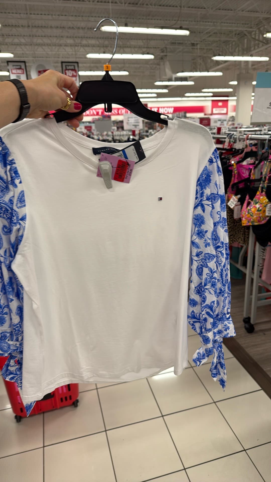 Tommy Hilfiger Floral Sleeve Top
