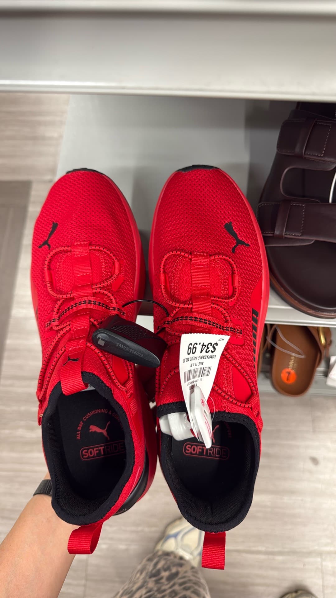 Puma SoftRide Red Sneakers