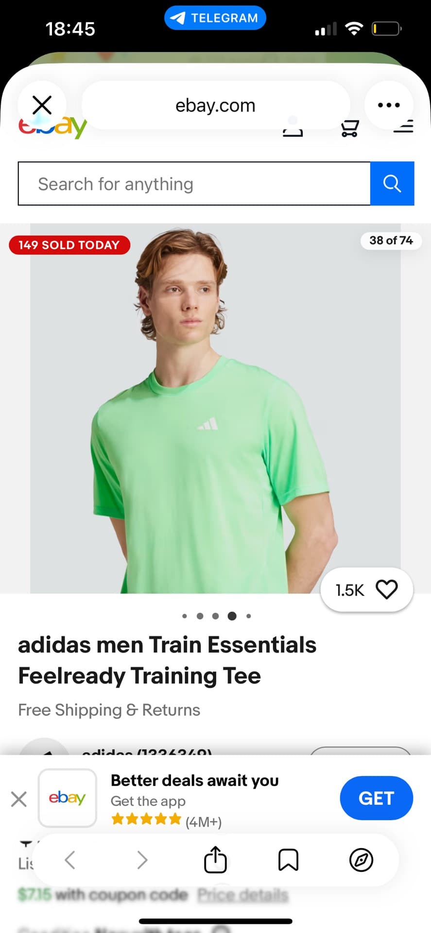 Adidas Training Tee