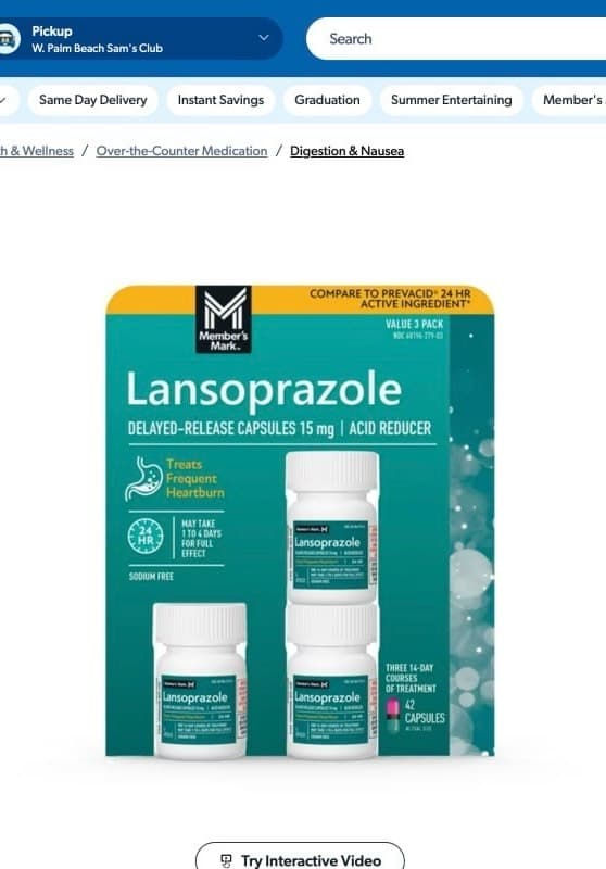 Lansoprazole Acid Reducer
