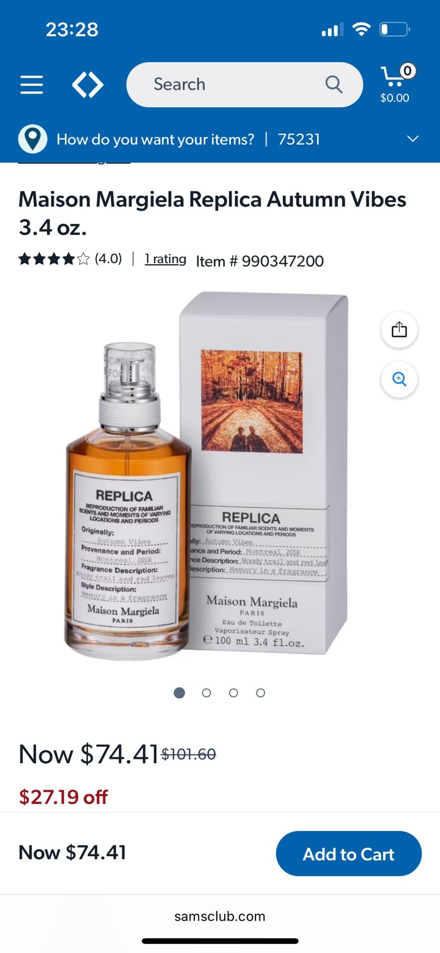 Maison Margiela Replica Autumn Vibes