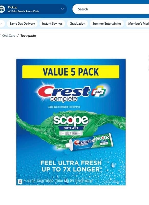 Crest Complete Toothpaste Value Pack