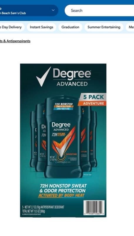 Degree Advanced Antiperspirant