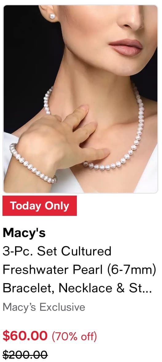 Elegant Pearl Jewelry Set