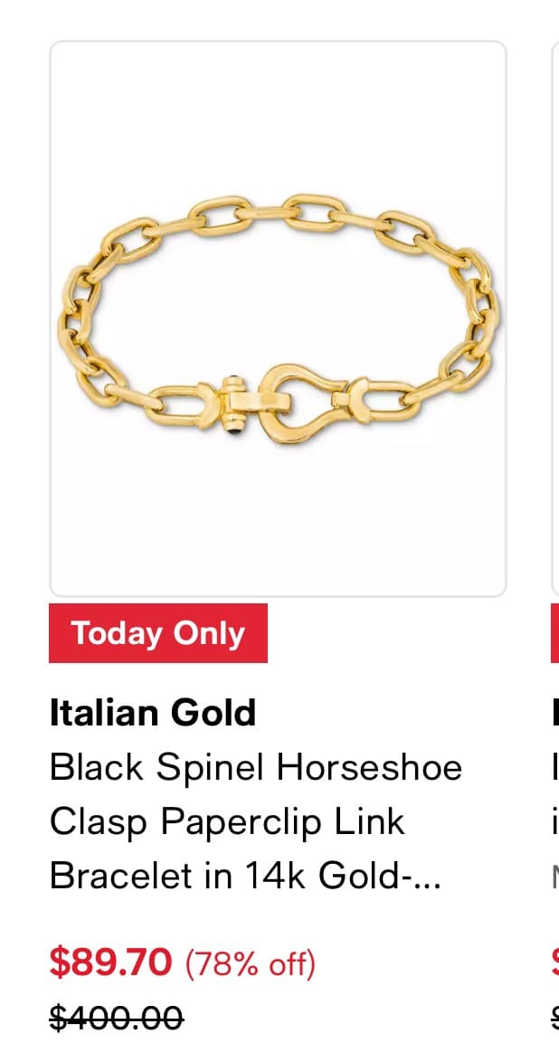 Italian Gold Bracelet
