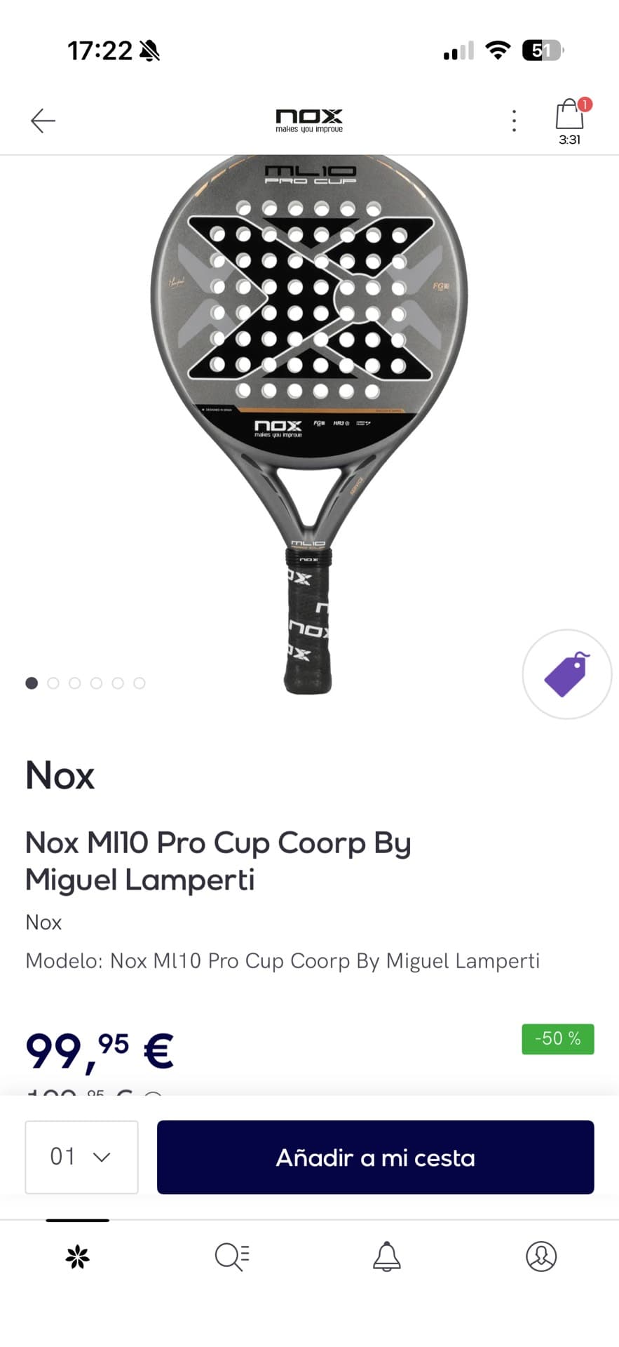 Nox ML10 Pro Cup Padel Racket