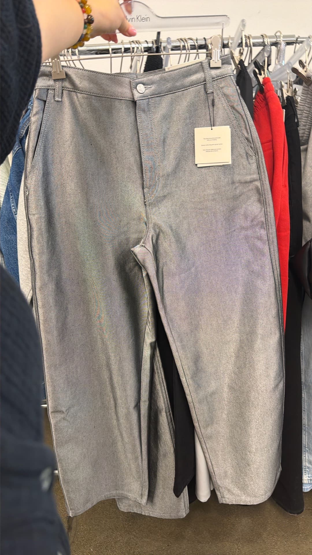 Trendy Metallic Pants
