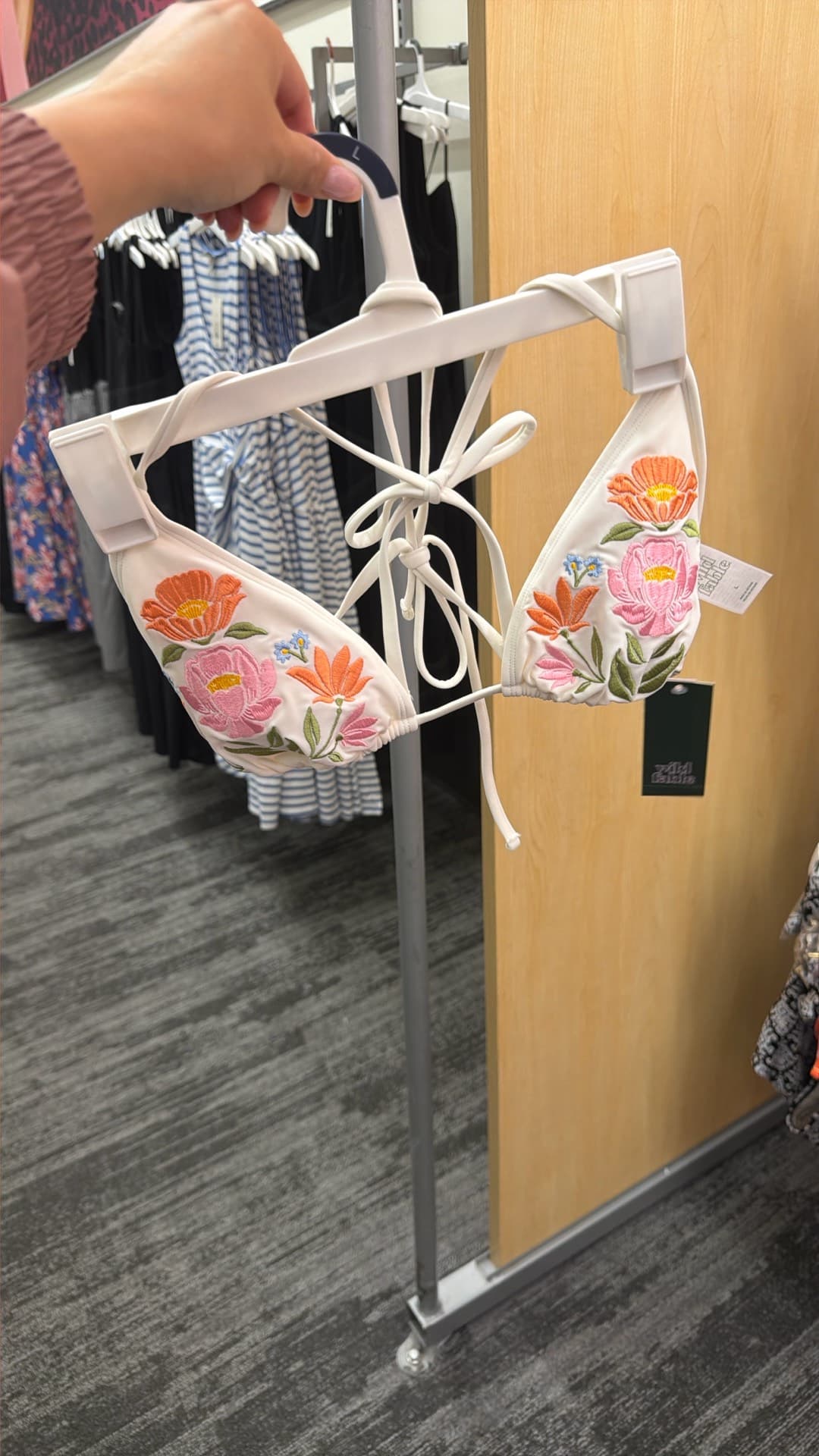 Embroidered Bikini Top