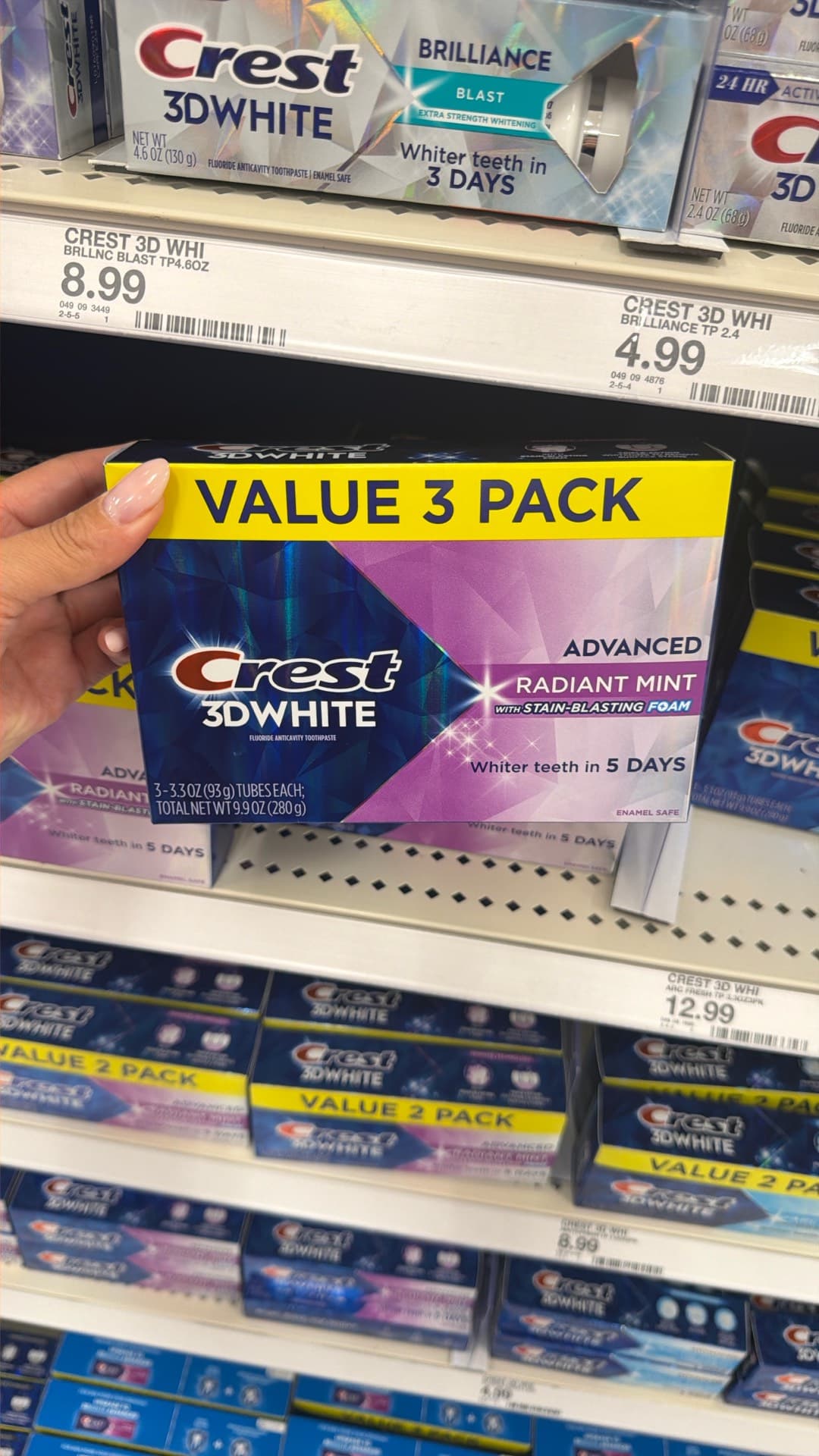 Crest 3D White Radiant Mint Toothpaste