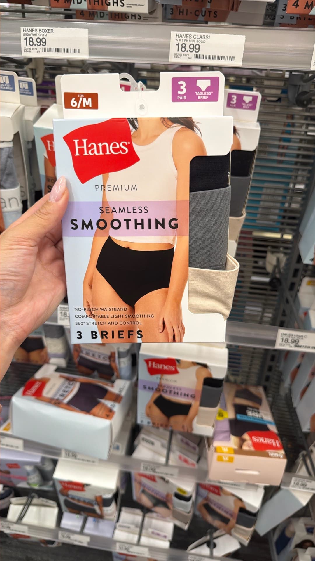 Бесшовные трусы Hanes