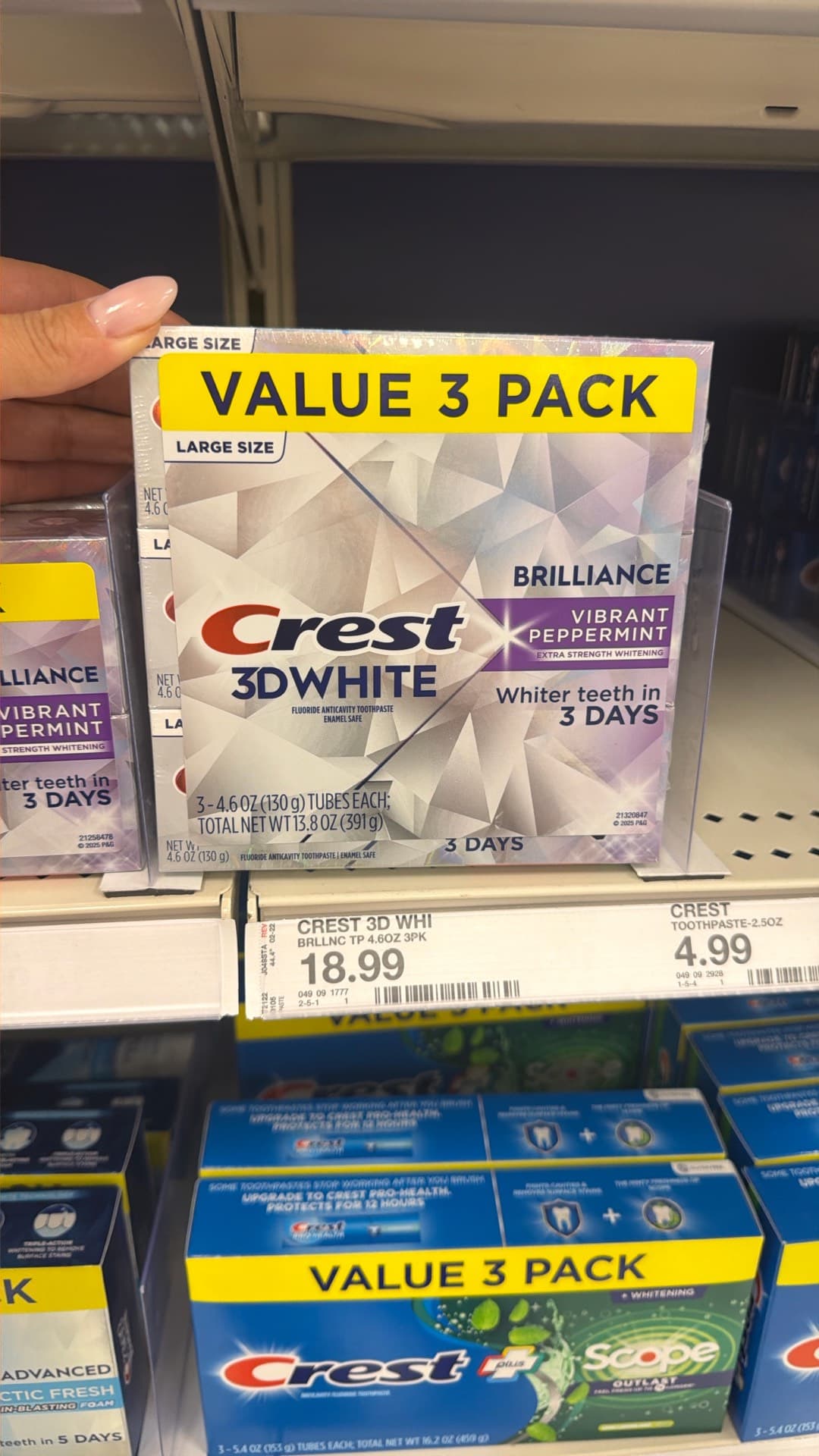 Crest 3D White Toothpaste