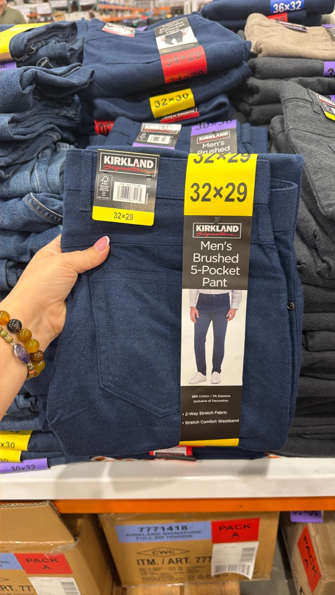 Kirkland Men's Brushed 5-Pocket Pants