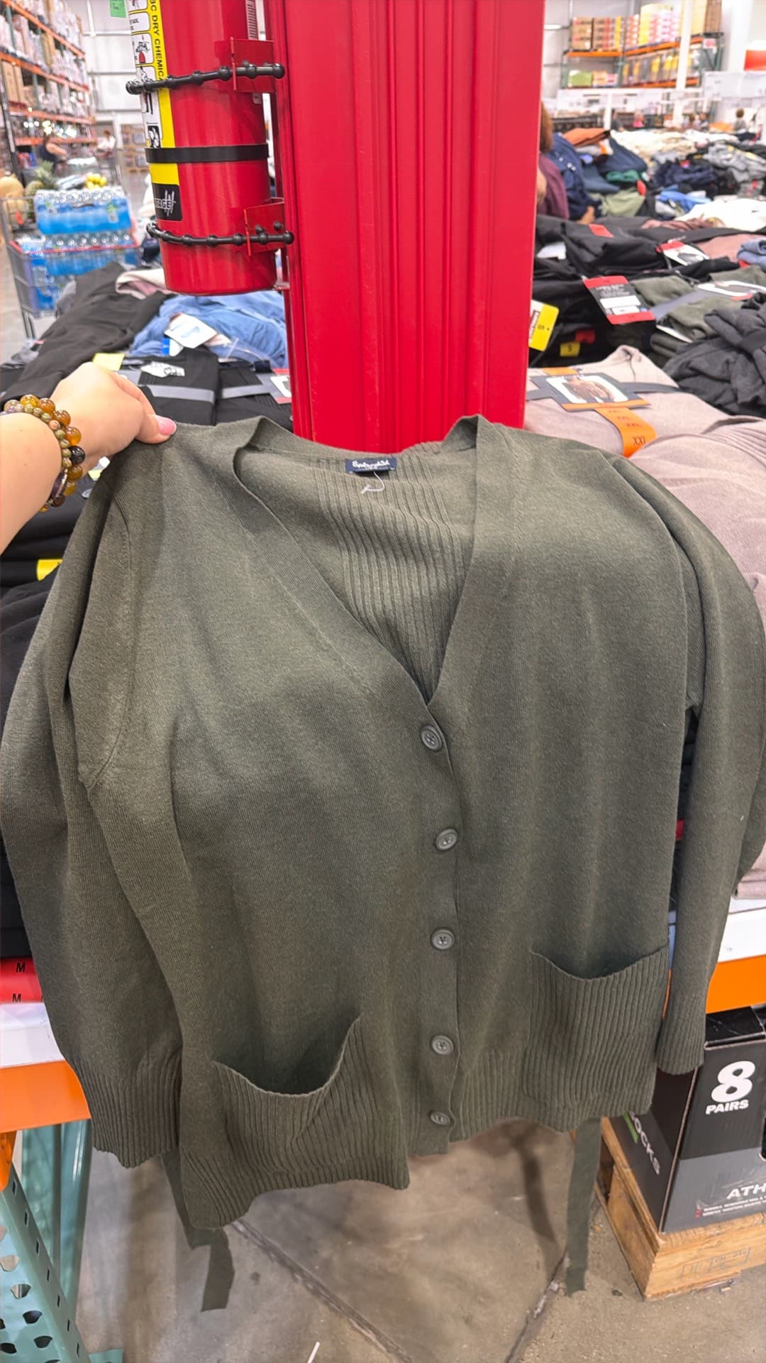 Cozy Green Cardigan