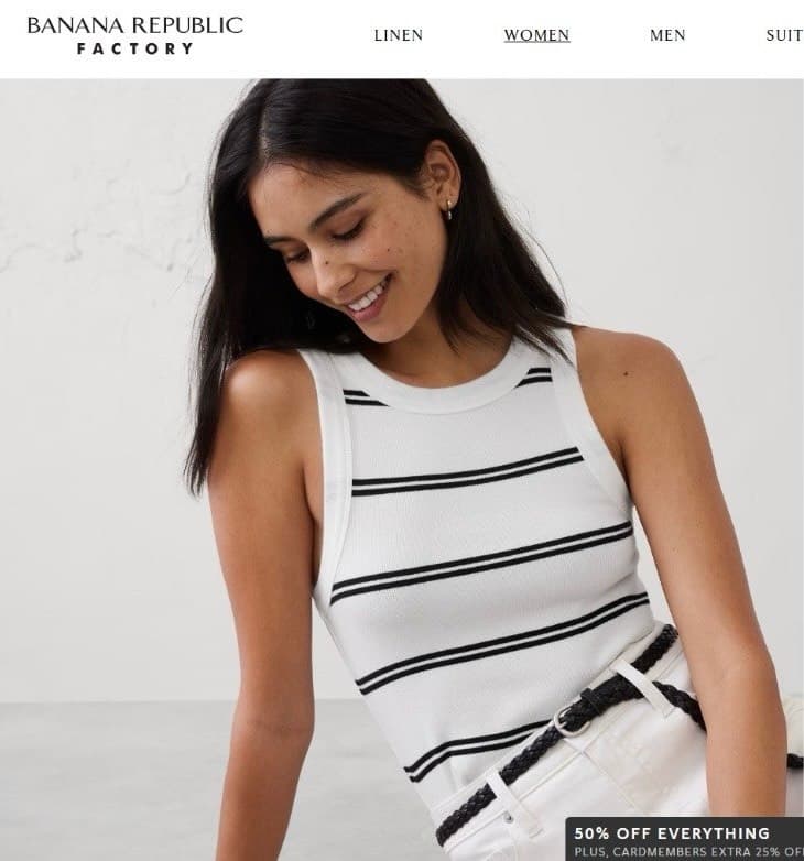 Trendy Striped Tank Top