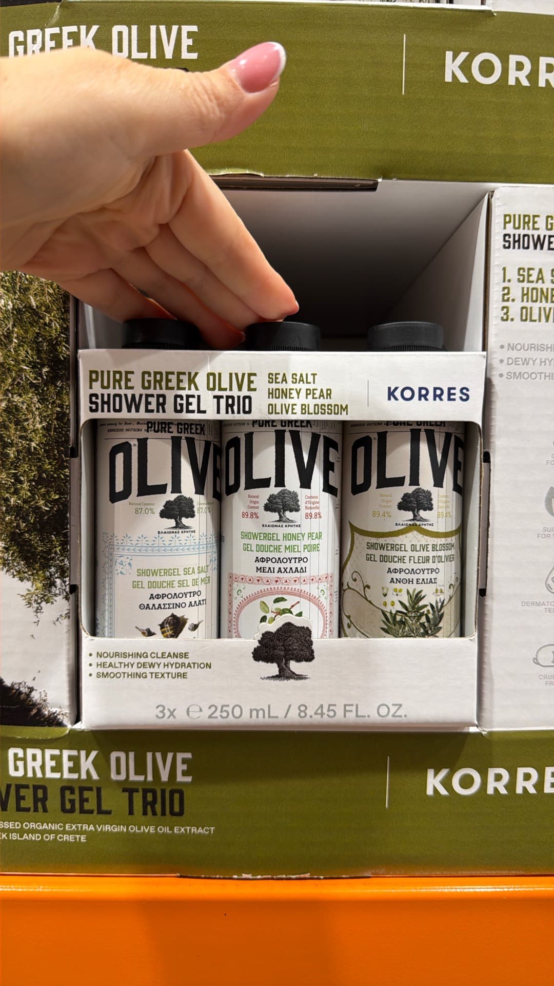 Korres Greek Olive Shower Gel Trio