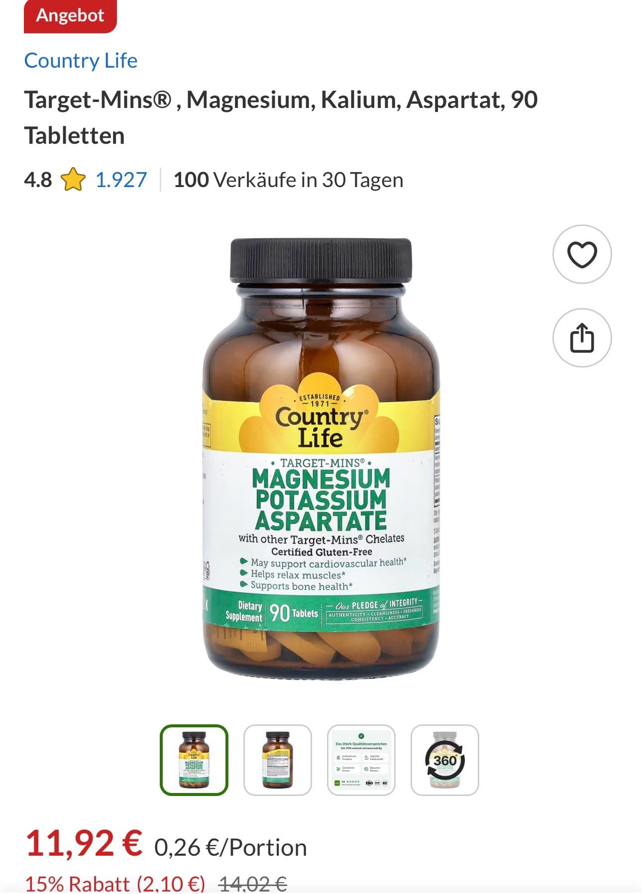 Target-Mins® Magnesium Potassium Aspartate