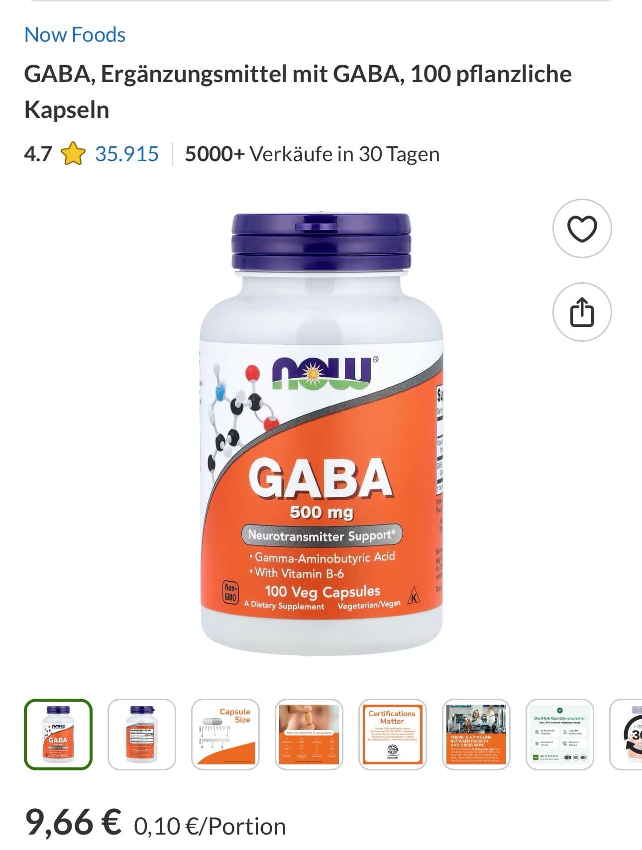 GABA Dietary Supplement
